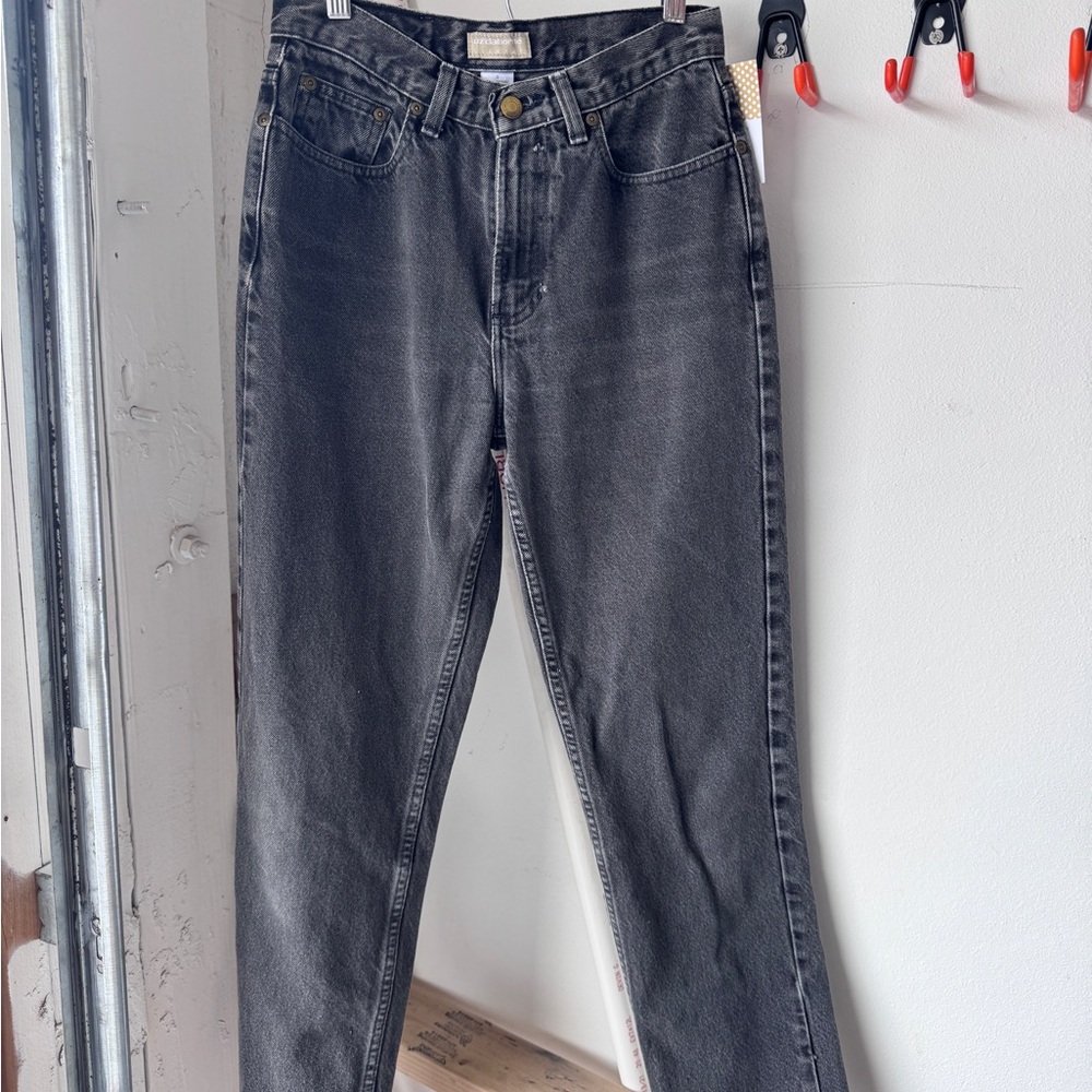 Liz Claiborne Charcoal Straight Leg Jeans